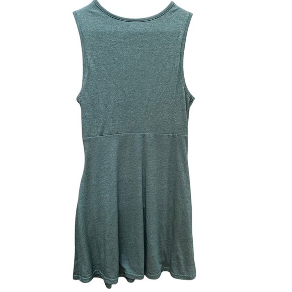 Alya Tank Dress Knotted Front Accent Green Sleeveless A-Line Cottage Summer SM‎ - Picture 4 of 6